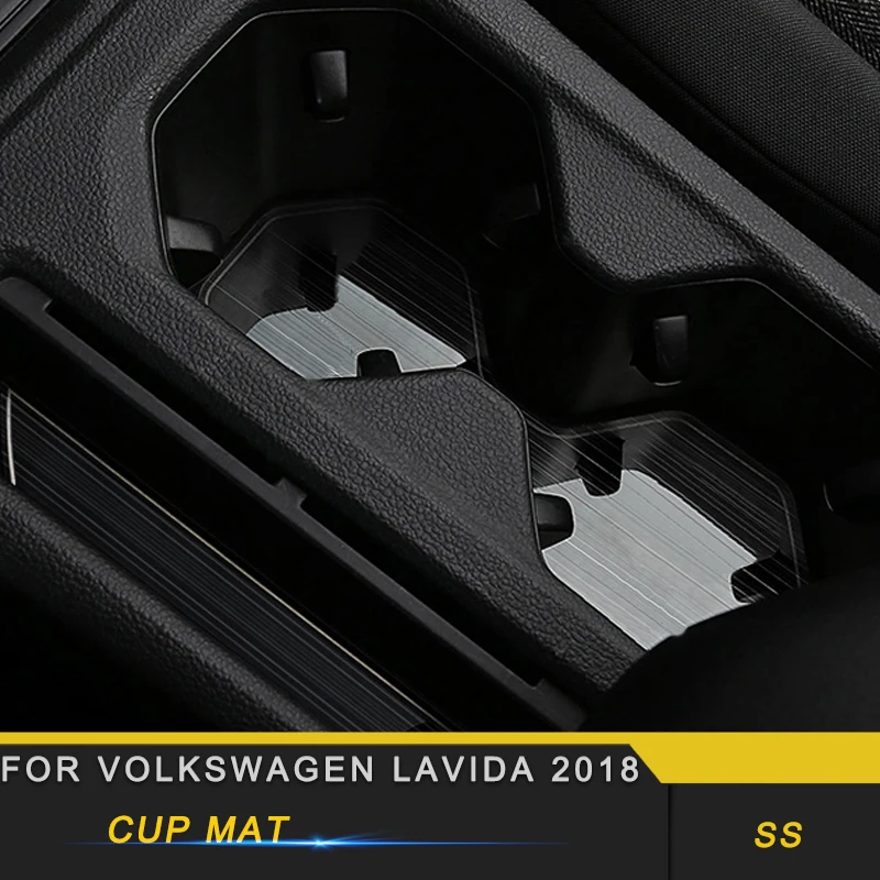 

For Volkswagen Lavida 2018 Car Styling Cup Holder Mat Anti-slip Mat Slot Cup Pad Cushion Interior Accessories