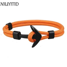 NIUYITID мужской браслет на запястье с фурнитурой в виде якоря для женщин 18 стиль Мода ручной работы Сплав Аксессуары Ювелирные изделия дропшиппинг