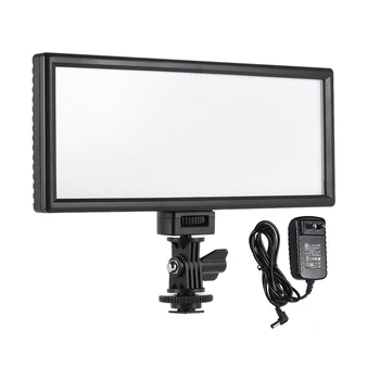 

Viltrox L132B Professional Ultra-thin LED Video Light 5400K CRI95+ with Power Adapter for DSLR Camera and Camcorder