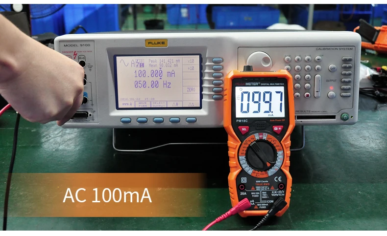 Официальный PEAKMETER Цифровой мультиметр PM18C с истинным RMS AC/DC напряжение Сопротивление Емкость Частота Температура NCV тестер