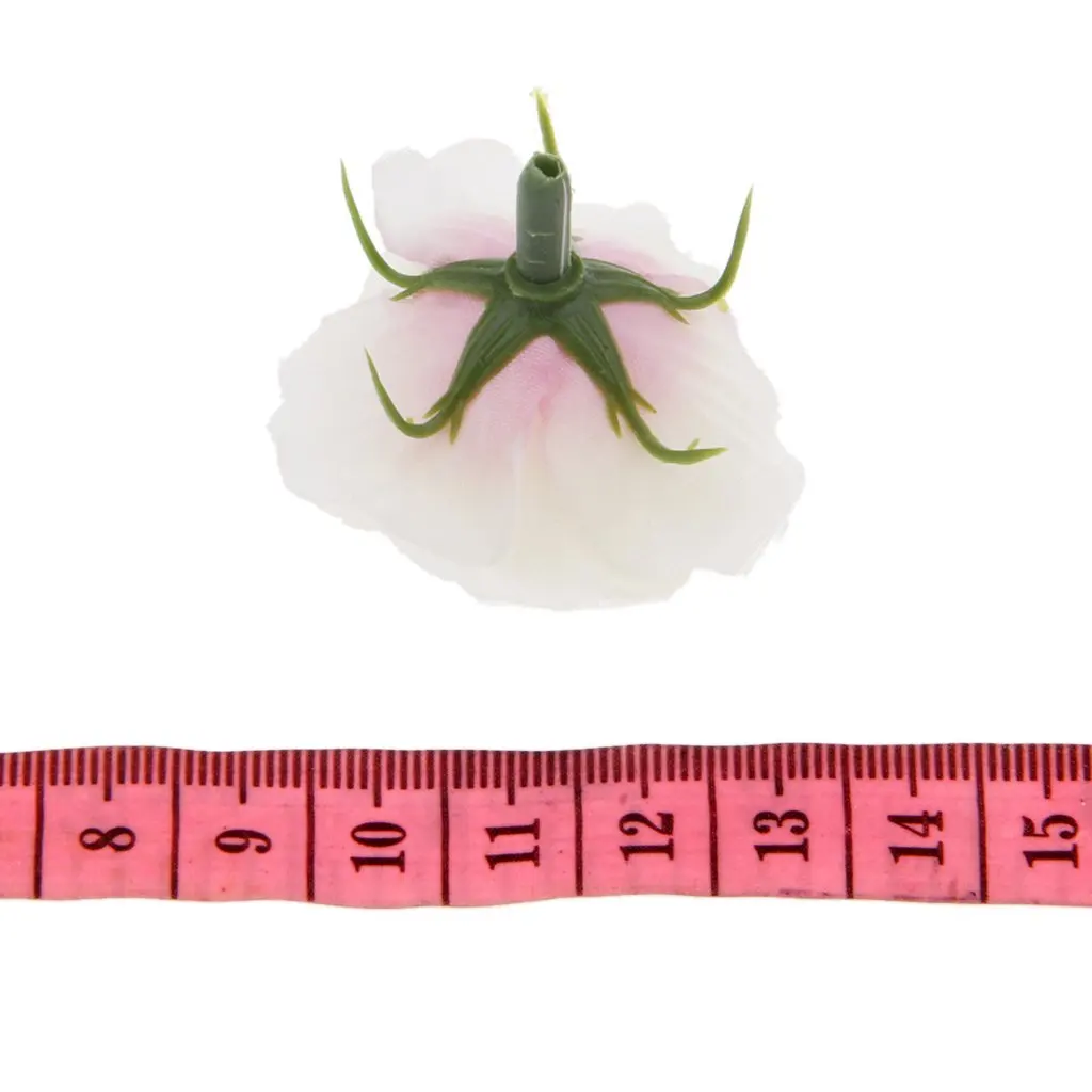 High Quality 50 pcs Artificial Silk Roses Flower Head Flower Head Wedding Party Decor Bulk