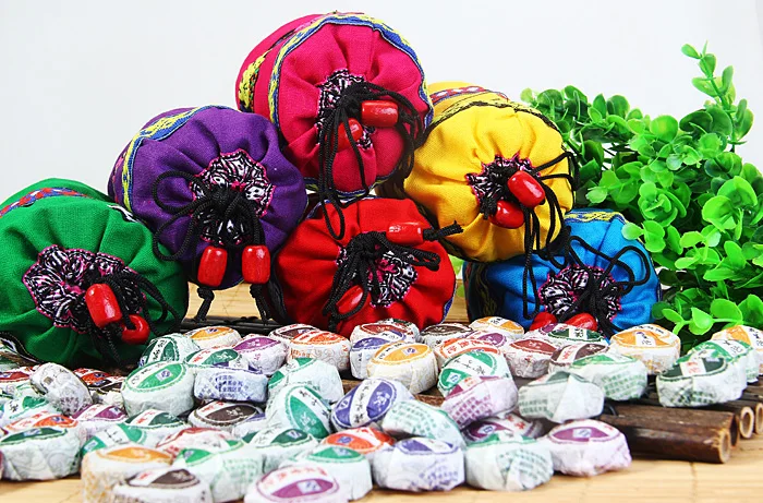 50pcs 10 Different Flavors Yunnan China Mini Tuo Puer Tea Ripe Raw Roasted Puerh Flavors Selection Health Care Beauty Product