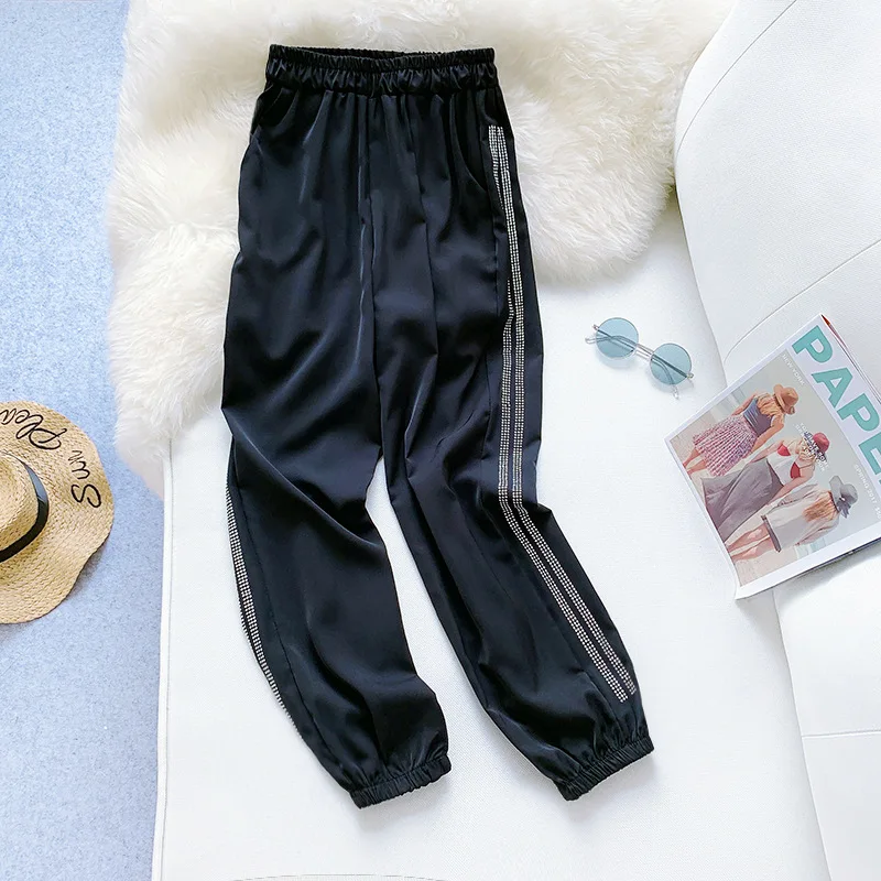 Wasteheart Summer Women Fashion Black Red Long Slim Pants Harem Pants High Waist Ankle Length Female Sexy Pants Sweatpants Wasteheart Summer Women Fashion Black Red Long Slim Pants Harem Pants High Waist Ankle Length Female Sexy Pants Sweatpants