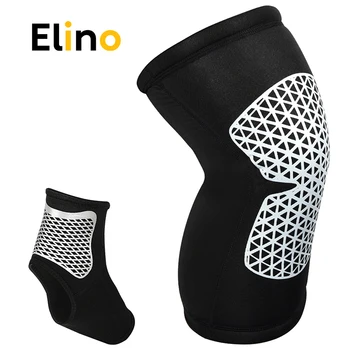 Elino Compressie Knie Mouw Enkel Been Protector Elastische Brace Ondersteuning Sok Sport Voetverzorging Enkelsok Knie Pad Voor Mannen vrouwen