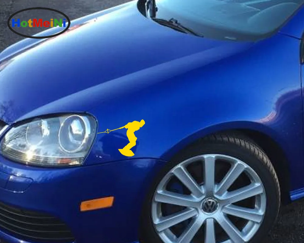 Hotmeini التصميم تزلج التزلج تزلج المياه ويك تصفح متن سيارة ملصق الفينيل صائق شاحنة كاياك المغامرة 15.3*12 سم