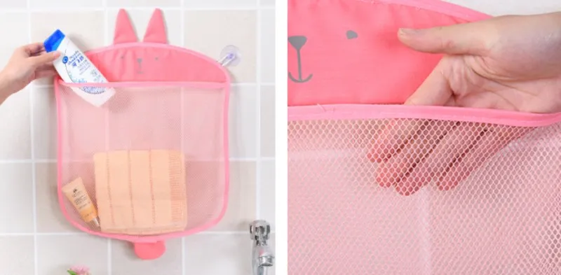 Мультяшные настенные кухонные сумки для хранения для ванной вязаная Сетчатая Сумка Детские игрушки для ванной шампунь Органайзер контейнер