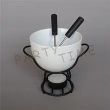 Фарфоровый набор для фондю, растопление шоколада чаша для дома diy