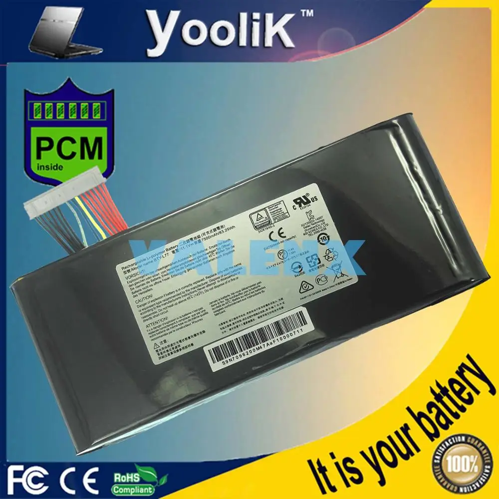BTY-L77 Аккумулятор для ноутбука MSI GT72 2QD GT72S 6QF Series 2PE-022CN 2QD-1019XCN 6QD-840XCN 6QF-054CN 6QE-209CN 11 1 В |