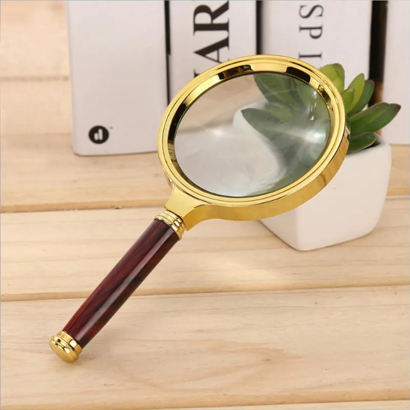 MUOU 10X Handheld High Definition Reading Magnifier Glass Eye Loupe