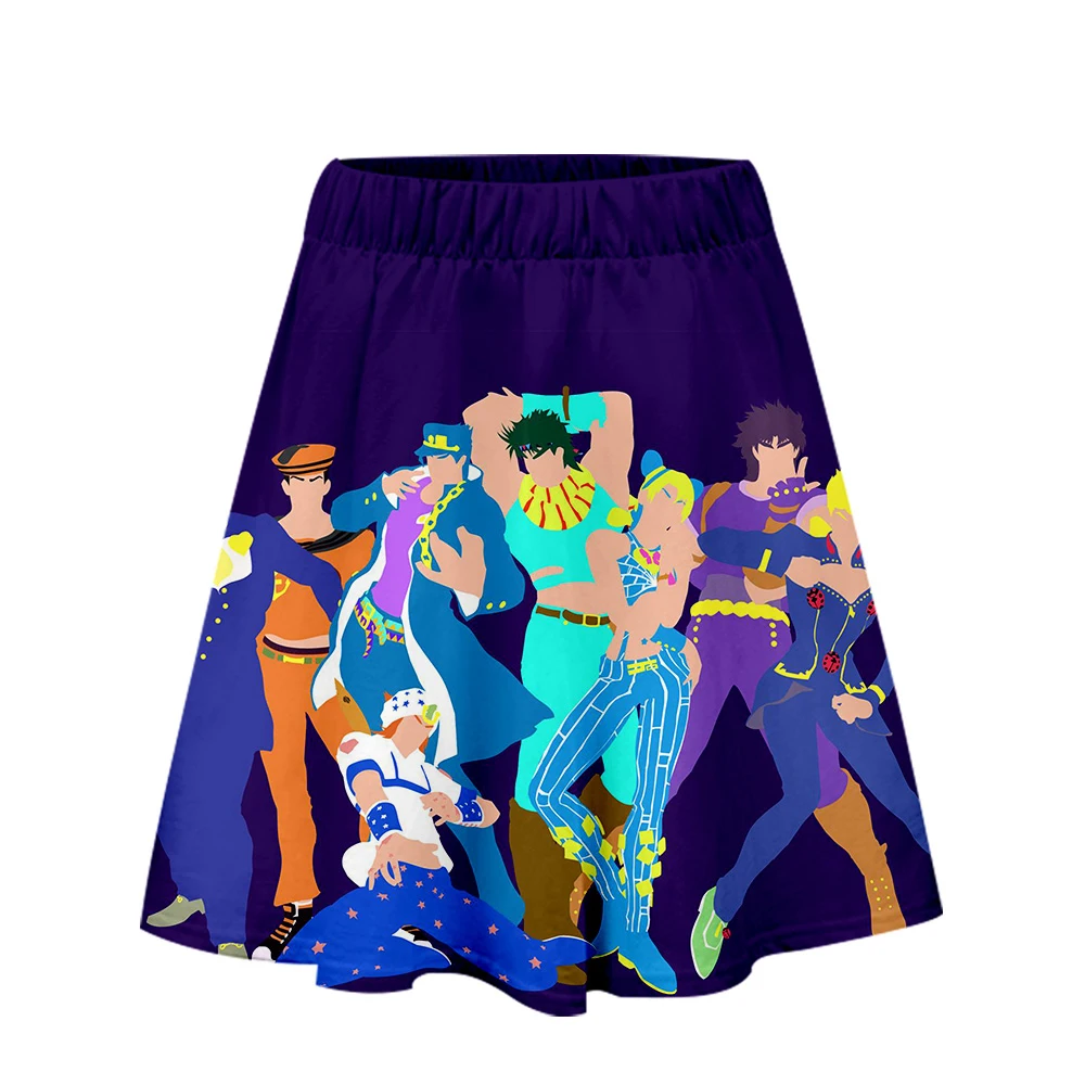 Женская юбка с 3D принтом JOJO простая модная повседневная спортивная одежда в