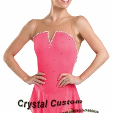 Лидер продаж фигурное катание платье для Обувь для девочек изящные бренд Ice фигурное катание платье конкурс dr3311