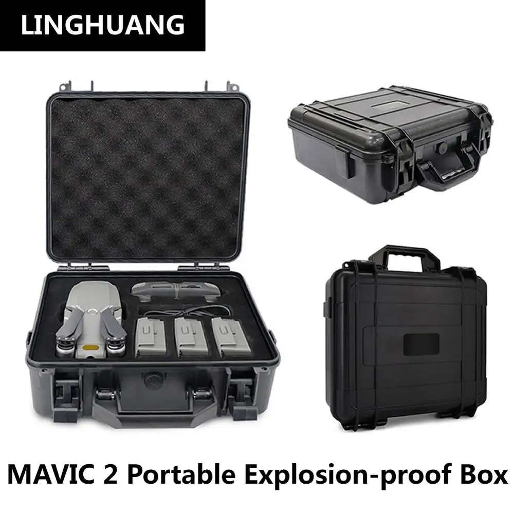 

DJI Mavic2 Drone Dedicated Explosion-proof Box Shockproof Waterproof Portable Accessories Storage Case Suitcase For Quadcopter