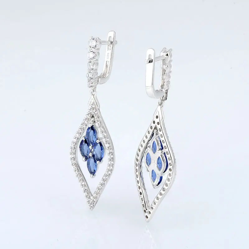 E303664BLGZSL925-SV3-Silver Earrings