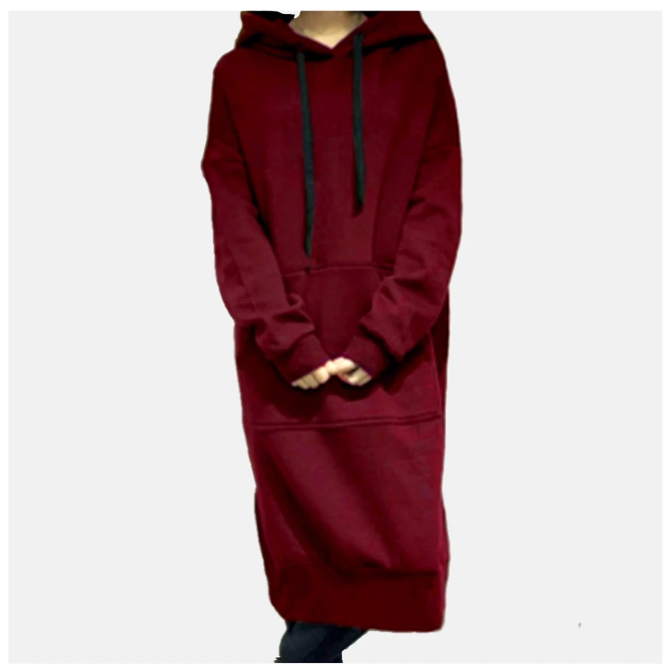 

Plain Thick Hoodies Warm Tunic Long Sleeve Hoodies Poleron Mujer 2019 Kangaroo Pocket Wine Hoodie Sweatshirt 5xl Plus Size Women