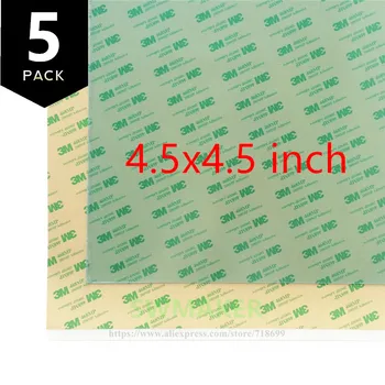 

SWMAKER 5pack 4.5" x 4.5inch Replacement PEI Sheet with 468MP adhesive tape for Reprap Prusa i3 MK2/Rework 3D Printer