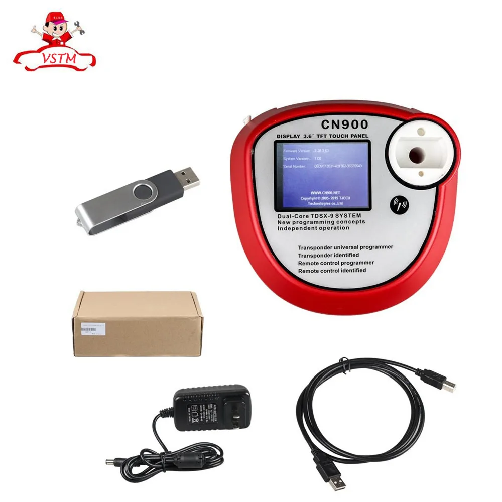 

2017 New OEM CN900 Key Programmer Works Multi-Brand Cars Auto Transponder OEM CN 900 Copy 4C/4D Chips Indetified CN-900