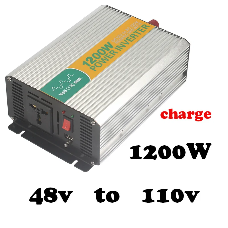 1200W 48v to 110V Charge power inverters for camping,high power