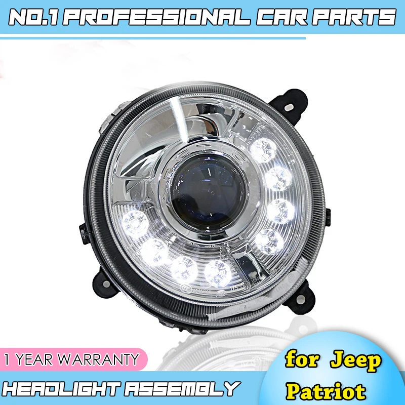 Автомобильные аксессуары для Jeep Patriot фары светодиодный 2010 2014 задний фонарь DRL Bi
