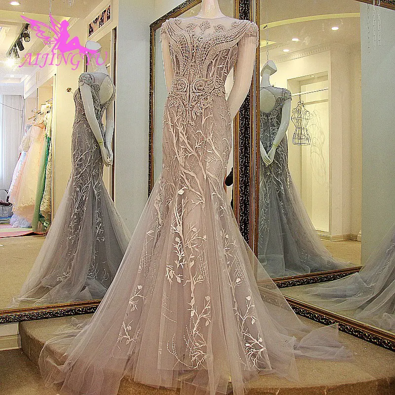 

AIJINGYU Wedding Dress Simple Buy Sexy Gown Discount Designer Custom Sleeve Vintage Style Train Bridal Dresses and Prices