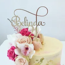 Персонализированное имя 21 день рождения торт Топпер на заказ возраст украшение для торта «С Днем Рождения» Топпер