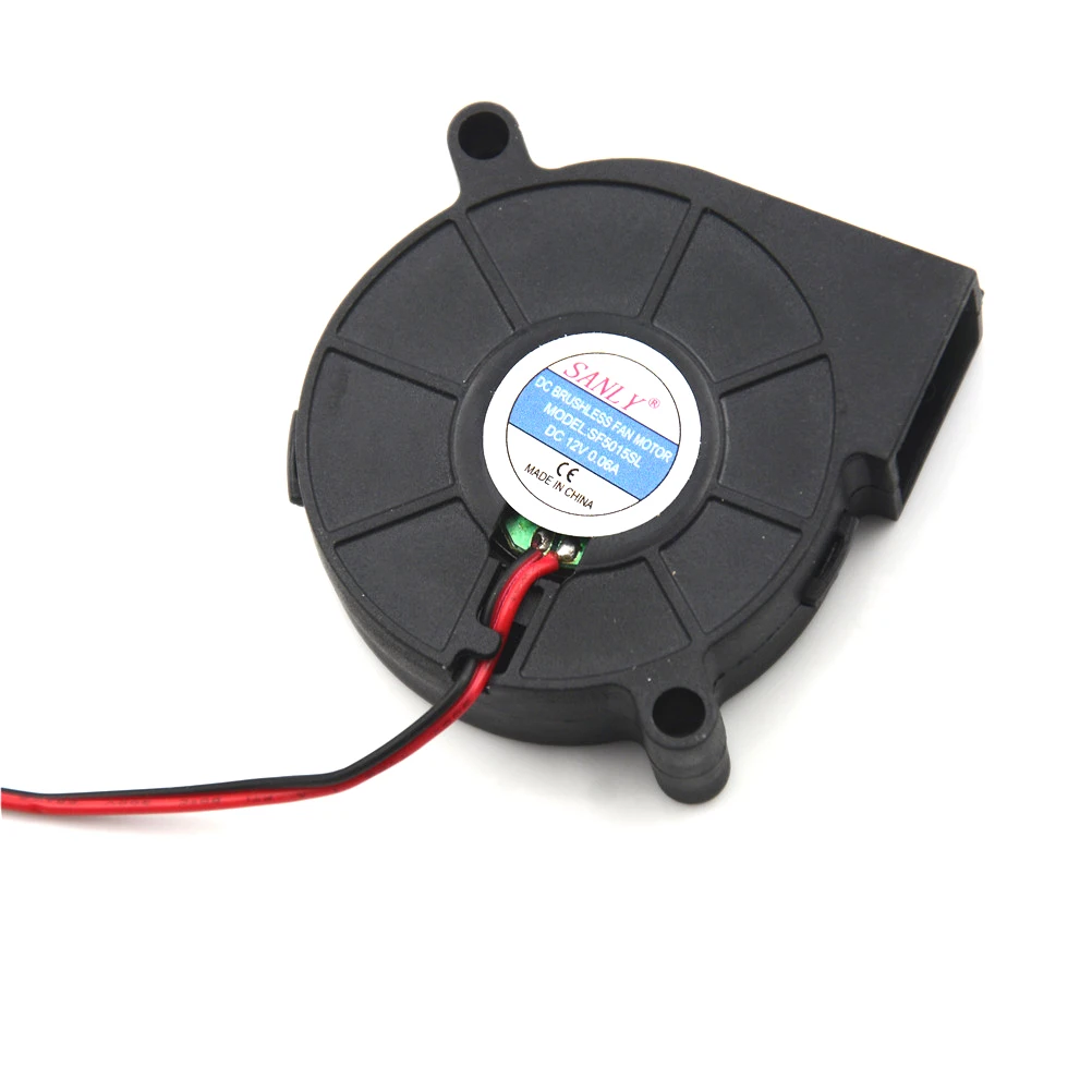 

1Pcs DC12V 0.06A Cooling Turbine Blower Fan SF5015SL Snail Fan Silent Blower For Heater Dedicated 50*50*15mm