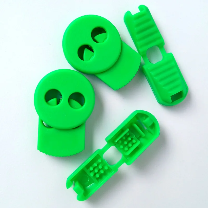 JUP1-50 Sets Light Green Magnetic Elastic Shoes Buckles Decorative Buckles Child Adult Closures No-tie Shoelaces Never Tie Laces