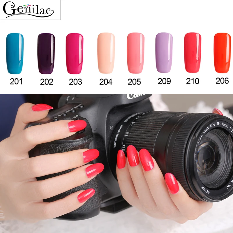 Высокое качество genilac 10ml1pcs Гели для ногтей лак UV Soak Off Гель Применение с База и топ