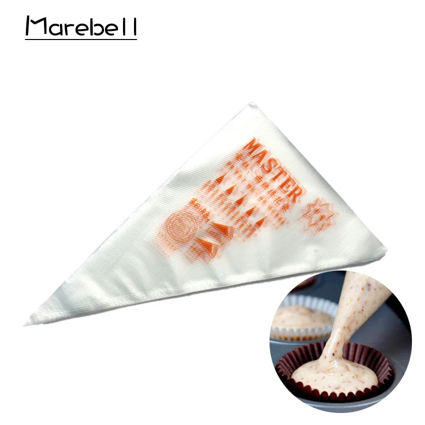 

Marebell 50pcs PP Pastry Bag Icing Piping Cream Pastry Bag DIY Decorating Baking Cake Piping Tips Food Grade Material