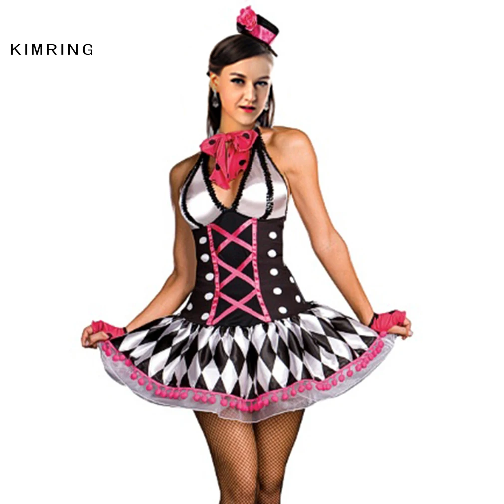 kimring sexy harlequin halloween costume circus clown cosplay women magician adult costume fancy dresschina - Halloween Costumes Harlequin kimring sexy harlequin halloween costume circus clown cosplay women magician adult costume fancy dresschina - Halloween Costumes Harlequin