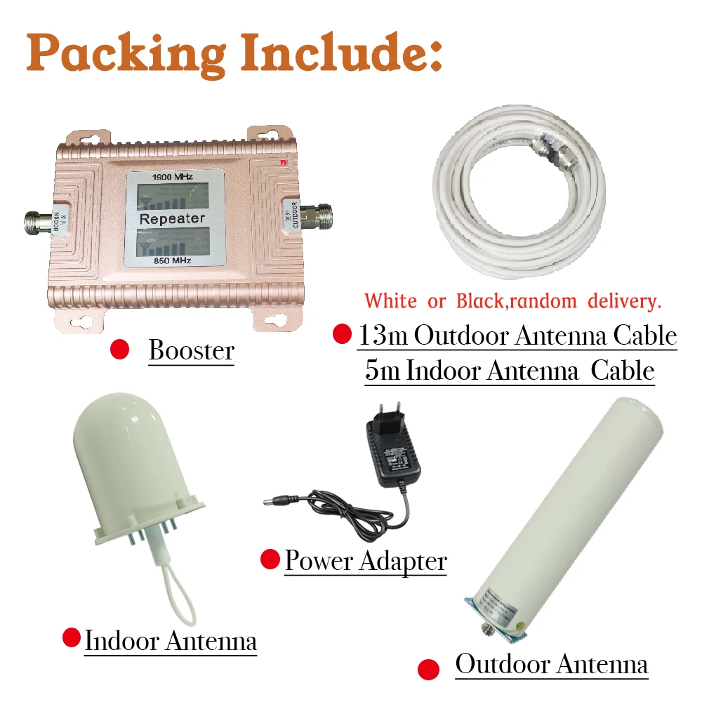 cdma pcs smart signal amplifier mobile 2g 3g 4g repeater set outdoor antenna booster with indoor antenna kits for all carriers