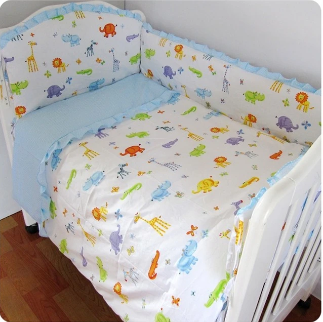 

Discount! 9pcs Full Set Cartoon baby Girl Crib Nursery bedding set Cot set Applique ,120*60/120*70cm