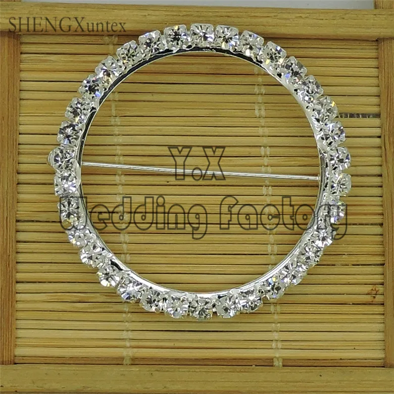 

Removable Round Diamond Buckle Used For Chair Sash Table Runner And Other Wedding Decoration