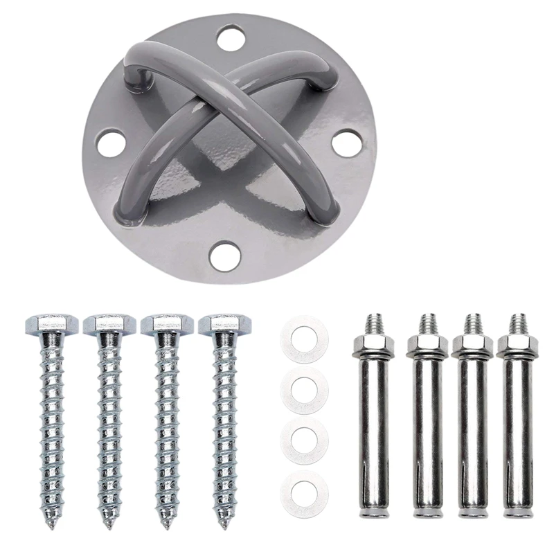 

Wall/Ceiling Mount Bracket for Gym&Home Suspension Straps X Mounts Anchor for Olympic Rings Fitness Training Yoga Swing Battle