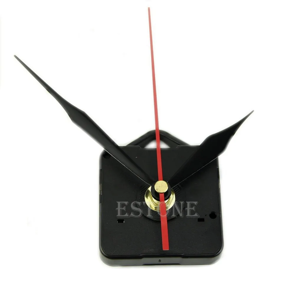 Бесшумные часы кварцевый механизм черный и красный набор инструментов для ремонта рук