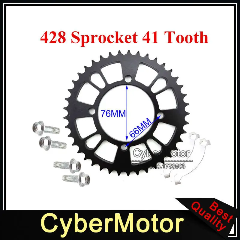 Задняя цепная Звездочка 428 76 мм 41 зуб для китайского питбайк мотоцикла YCF Thumpstar XR CRF 50 KLX110 SSR Pitmotards