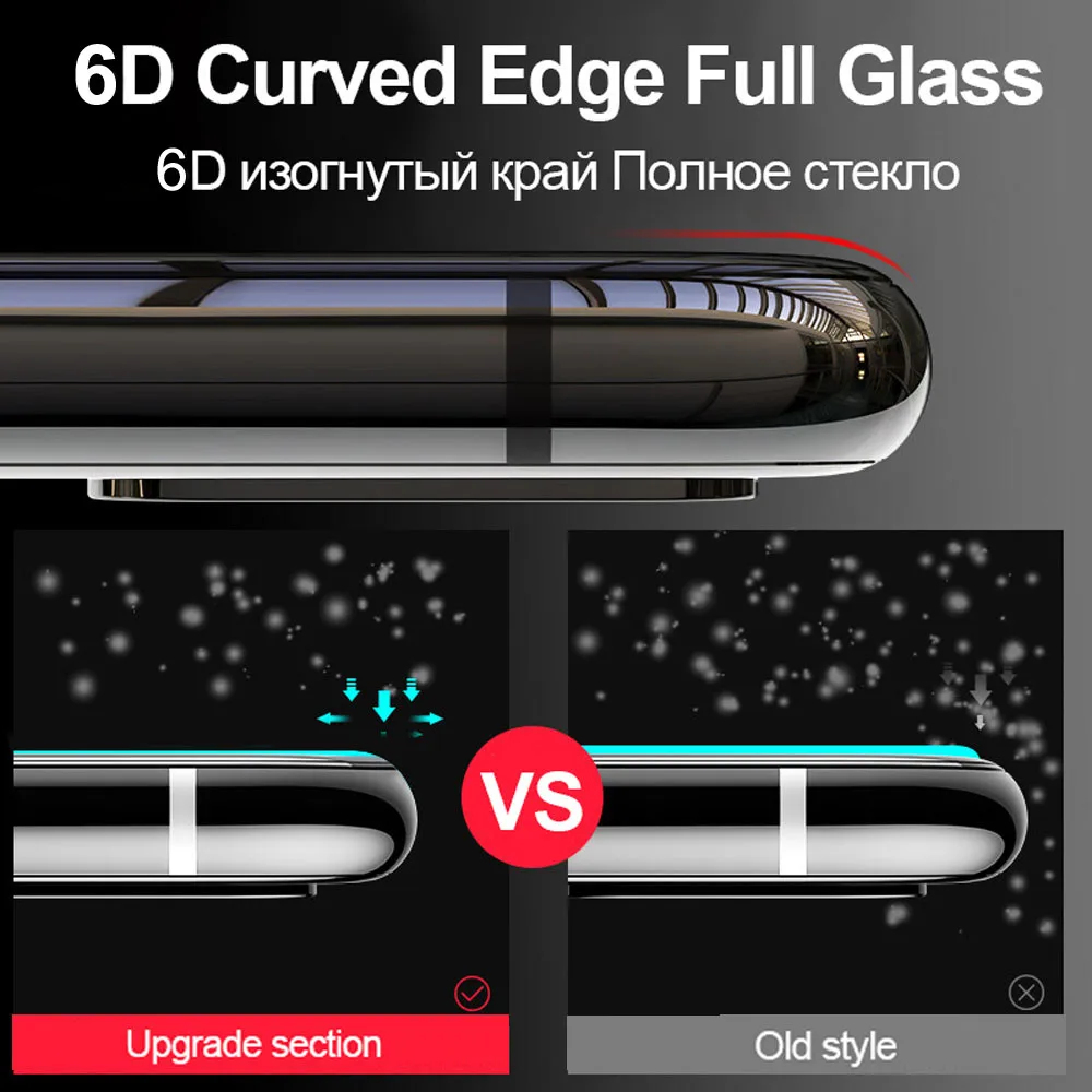 TOMKAS 6D Защитное стекло для iPhone 6 7 закаленное 6S 8 Plus X защитная пленка Edge|Защитные