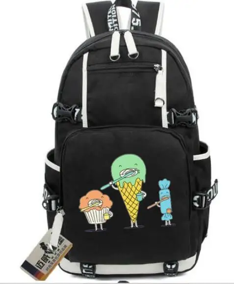 

Funny Large Capacity Backpack Candy Ice Ccream Cartoon Schoolbag for Middle School Students Mochila Backpack travel Women