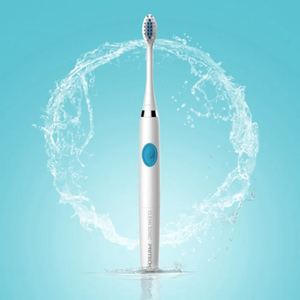 

Hot Electric Toothbrush Waterproof IPX5 Ultrasonic with Replacement Heads Battery Operated cepillo de dientes electricoOralHeath