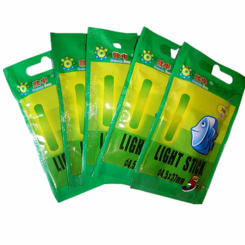 

10/25/50pcs 4.5*37mm Night Fishing Luminous Float Fluorescent Light stick Rod Multi-Color LightsDark Glow Stick fishing tools