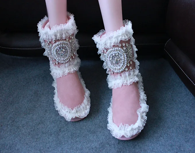 Chaussures Cheville Conception Neige Bottes Femmes Couleurs Shown 16 D'hiver Rose Dentelle Pour As Strass as Femme Shown Botte Chaud qwBx0C7