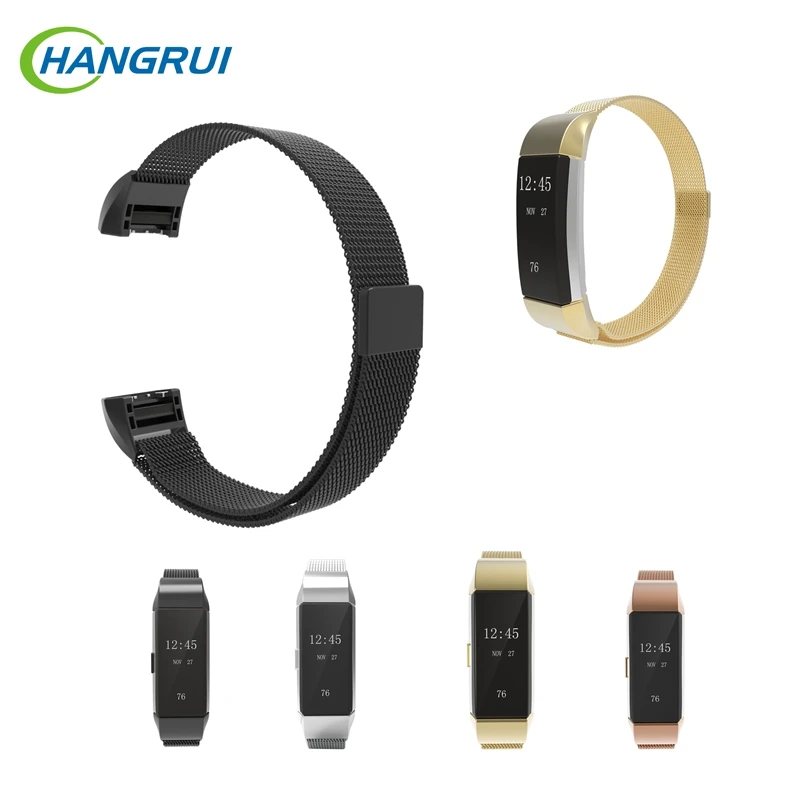 

Hangrui for Fitbit Charge 2 band strap Milanese Loop magnetic stainless steel watch band for Fitbit charge 2 strap bracelet