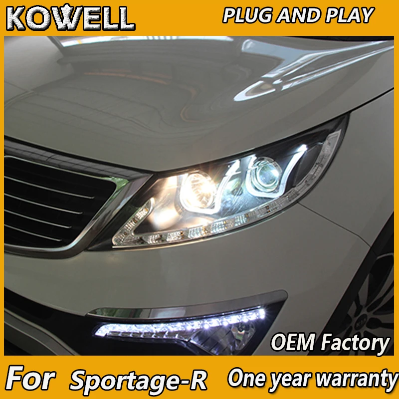 Автомобильный Стайлинг KOWELL для Kia Sportage R 2011-2013 SportageR светодиодный няя фара