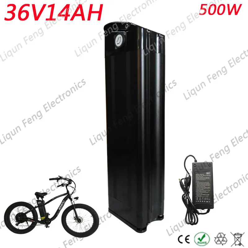 

E-bike Battery 36V 14AH 500W Bicycle Battery 36 V With 42V 2A Charger lithium ion Scooter Batteria 36V Electric Bike Battery
