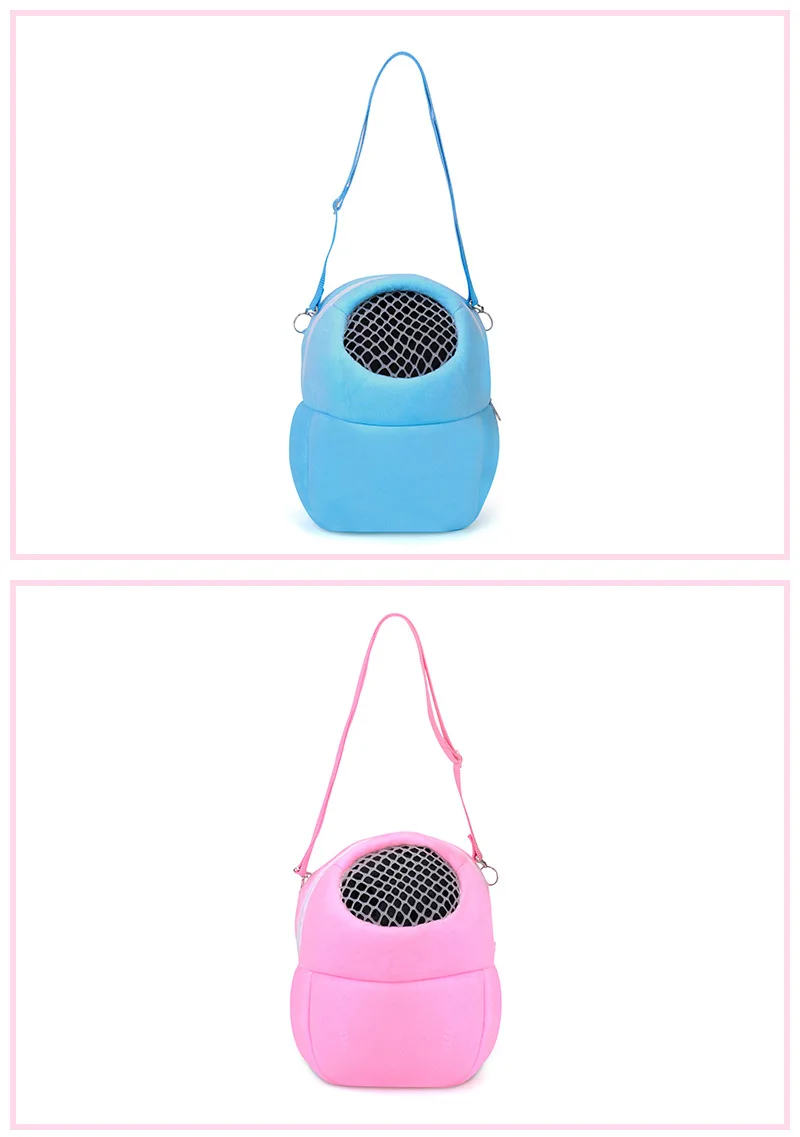 Small Pet Carriers Hamster Travel Carrying Bag Breathable Net Yarn Portable Pet Shoulder Bag Small Animal Case Safe Cave House4