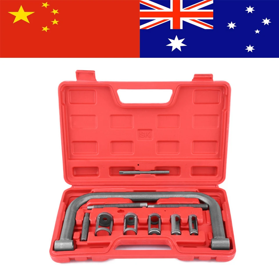 

10 Pcs/Set Valve Spring Compressor Kit Removal Installer Tool For Car Van Motorcycle Engines Valve Spring Compressor Clamp