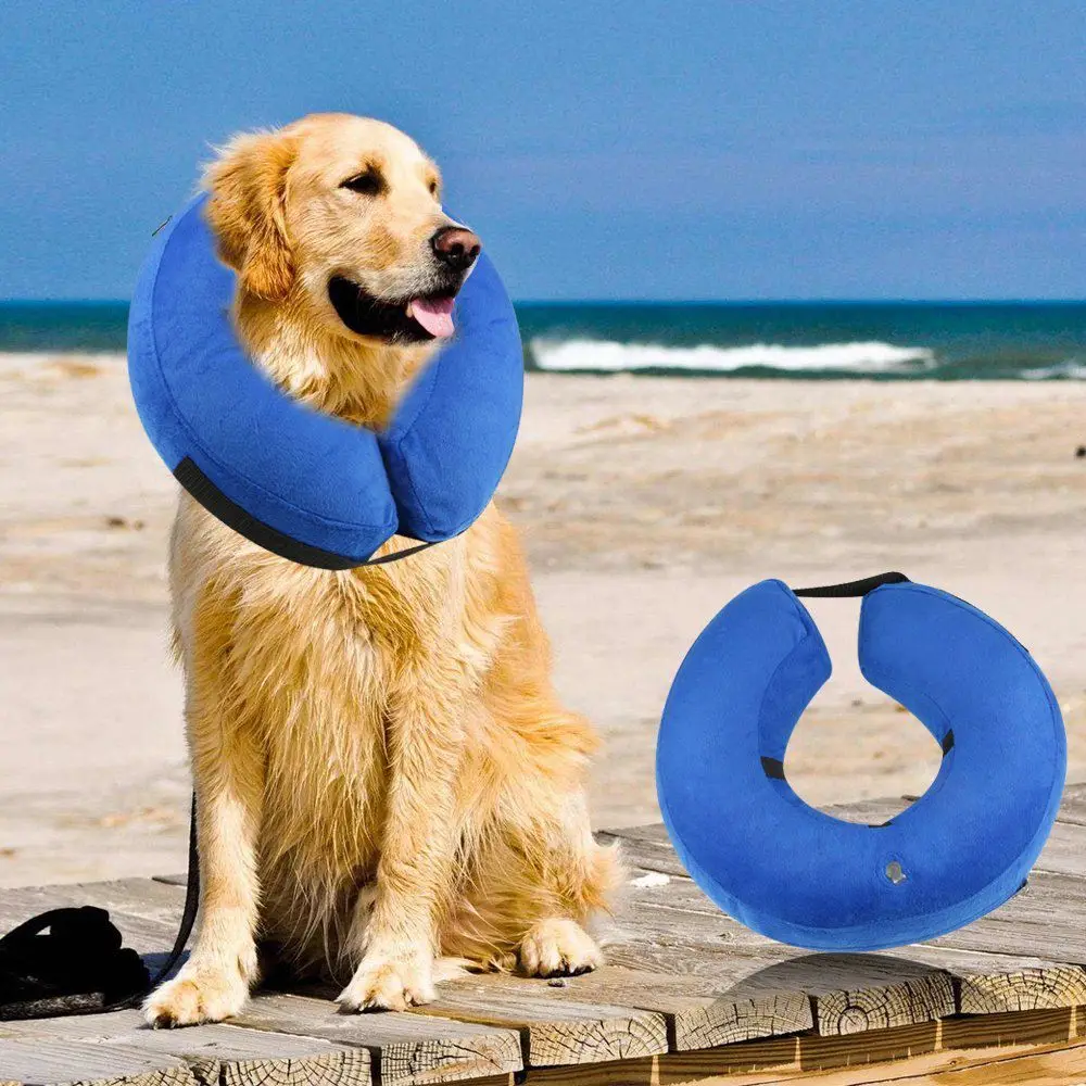 Protective Inflatable Dogs Collar, Soft Pet Recovery E Collar for Small