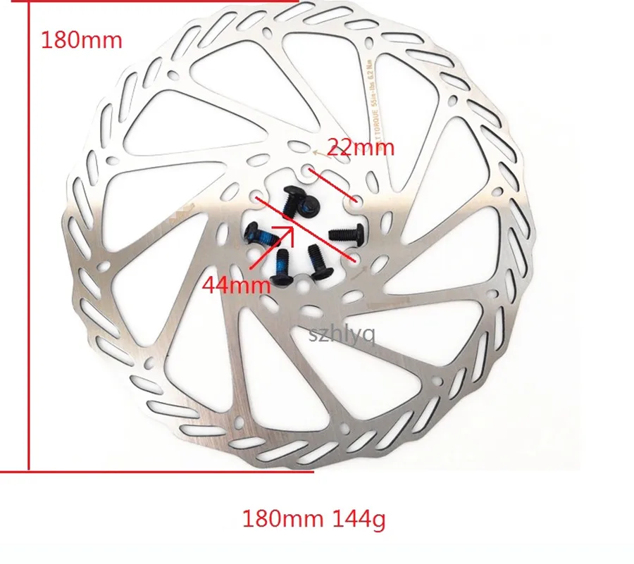 

Free Shipping High Quality Stainless Steel Bicycle Hero Brake Disc 160/ 180 / 203MM and Bolt For AVID BB5 BB7 MTB