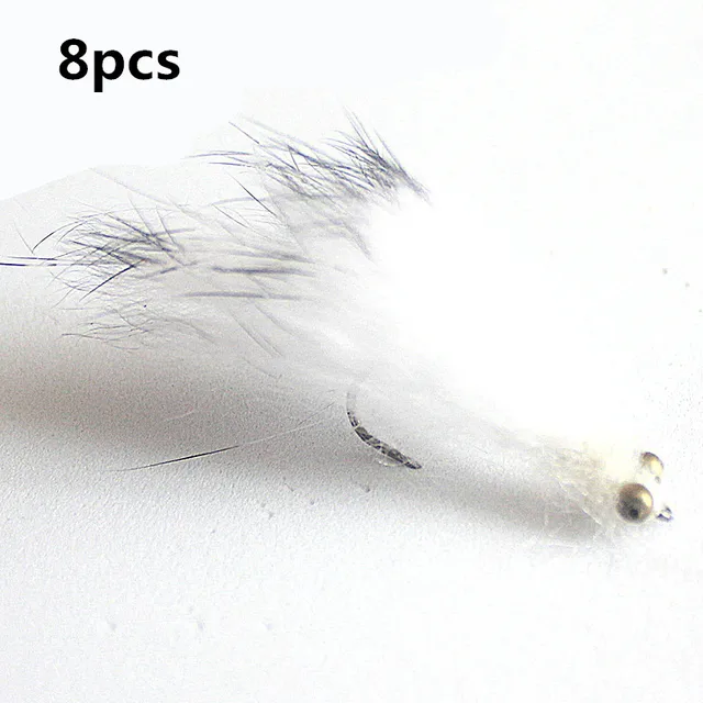 KKWEZVA 8Pcs Rabbit Fur Hare Zonker Stripes for Fly Tying Material Production Streamer Fishing Flies fly fishing Insect lure 8PCS