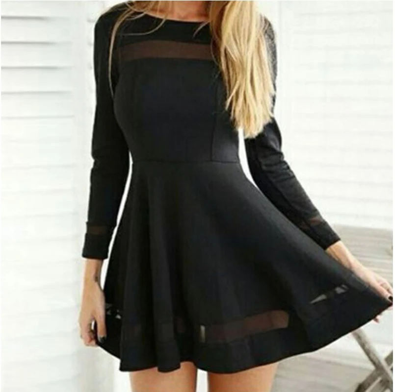 hot short black dress