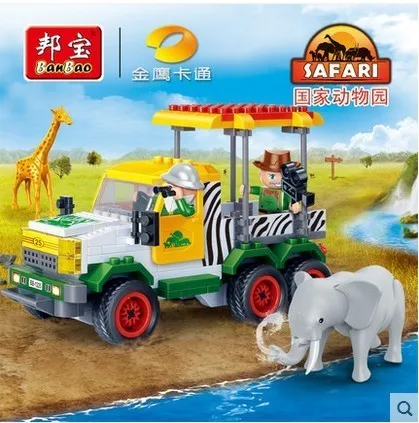 Banbao model building kits compatible with lego city car 685 3D blocks Educational & toys hobbies for children | Игрушки и хобби